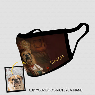 Personalized Dog Gift Idea - Royal Dog's Portrait 80 For Dog Lovers - Cloth Mask